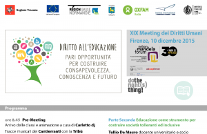 XIX Meeting dei diritti umani: educazione, pari opportunità, conoscenza e futuro