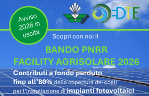 In apertura lo sportello del Bando PNRR “Facility Parco Agrisolare”